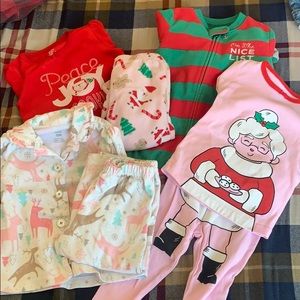 Lot of 18m Carter’s Christmas Jammies